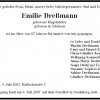 Hugelshofer Emilie 1920-2007 Todesanzeige